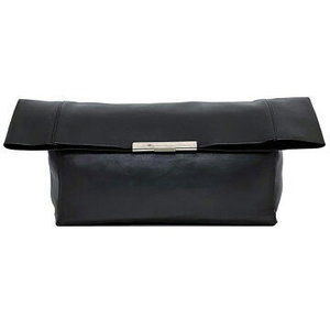 Celine Clutch Bag Black Leather Handbag